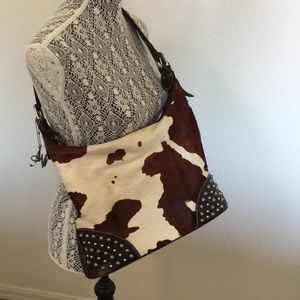 American West cowhide purse